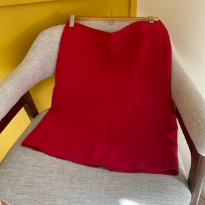 The Limited Fiery Red Pencil Skirt